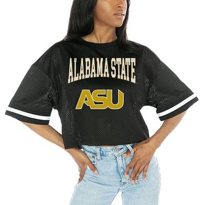 Women's Gameday Couture Black Alabama State Hornets Game Face Fashion Jersey