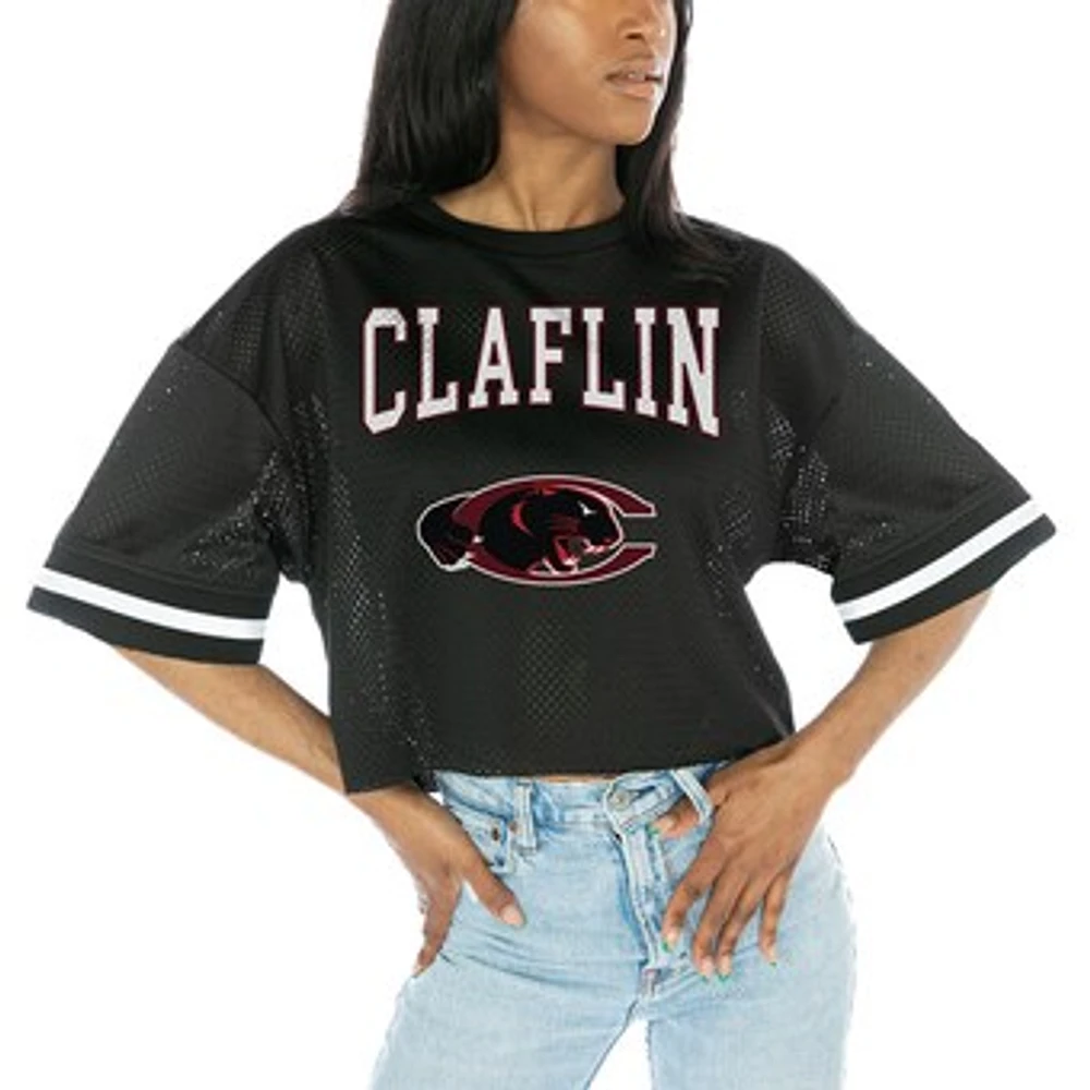 Women's Gameday Couture Black Claflin Panthers Game Face Fashion Jersey