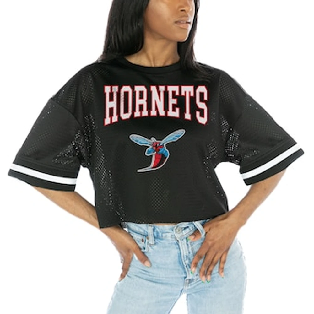 Women's Gameday Couture Black Delaware State Hornets Game Face Fashion Jersey