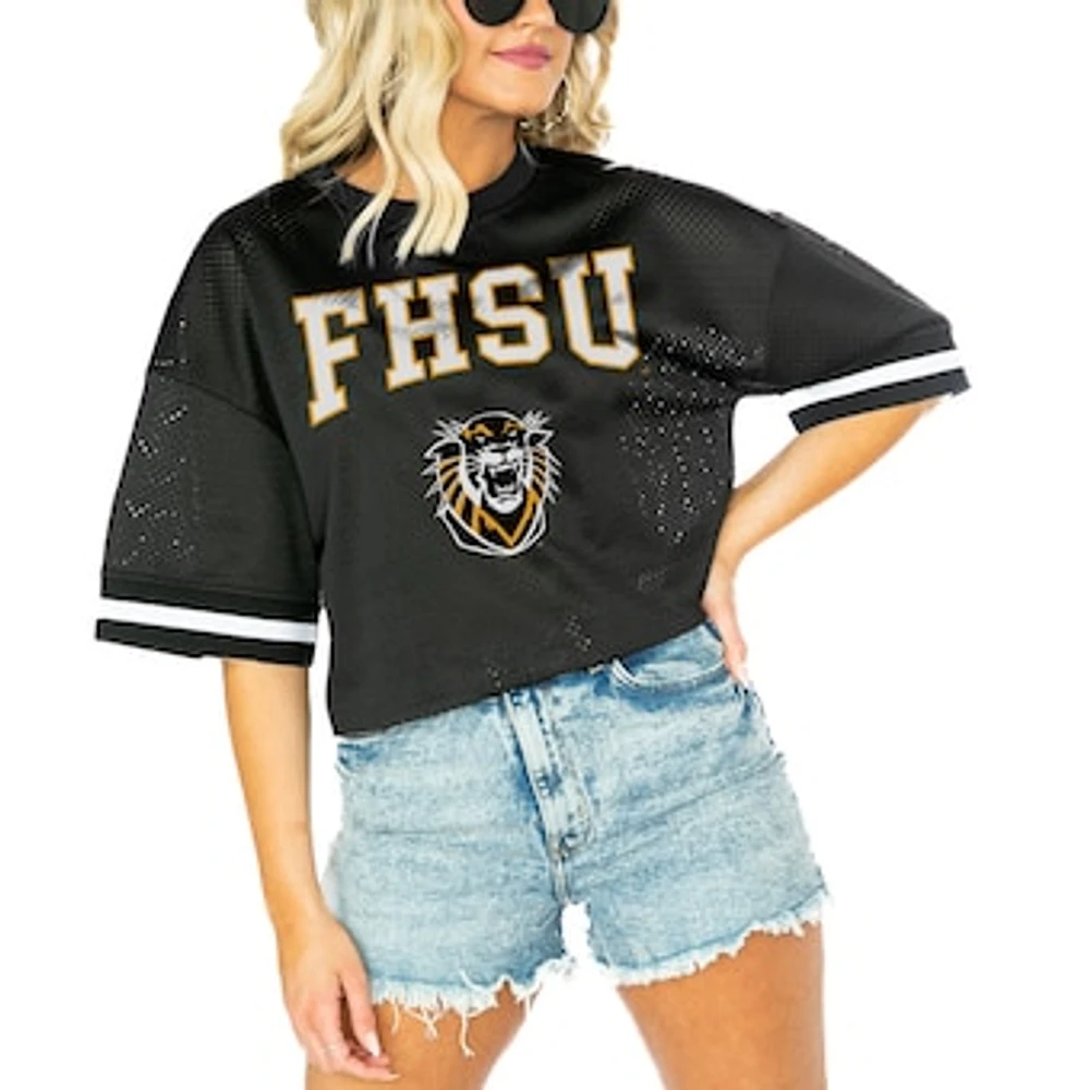 Women's Gameday Couture Black Fort Hays State Tigers Game Face Fashion Jersey