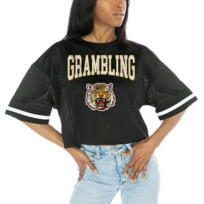 Women's Gameday Couture Black Grambling Tigers Game Face Fashion Jersey