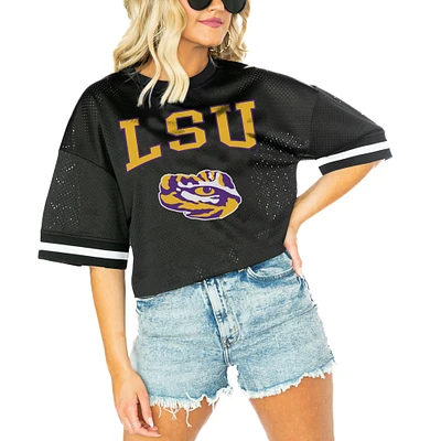 Women's Gameday Couture Black LSU Tigers Game Face Fashion Jersey