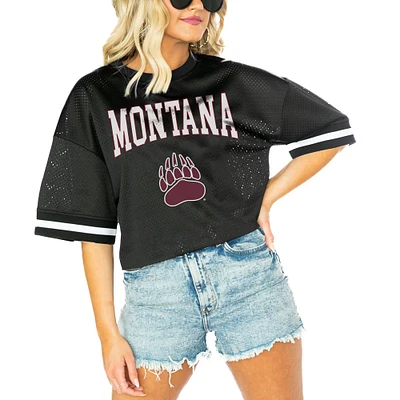 Women's Gameday Couture Black Montana Grizzlies Game Face Fashion Jersey
