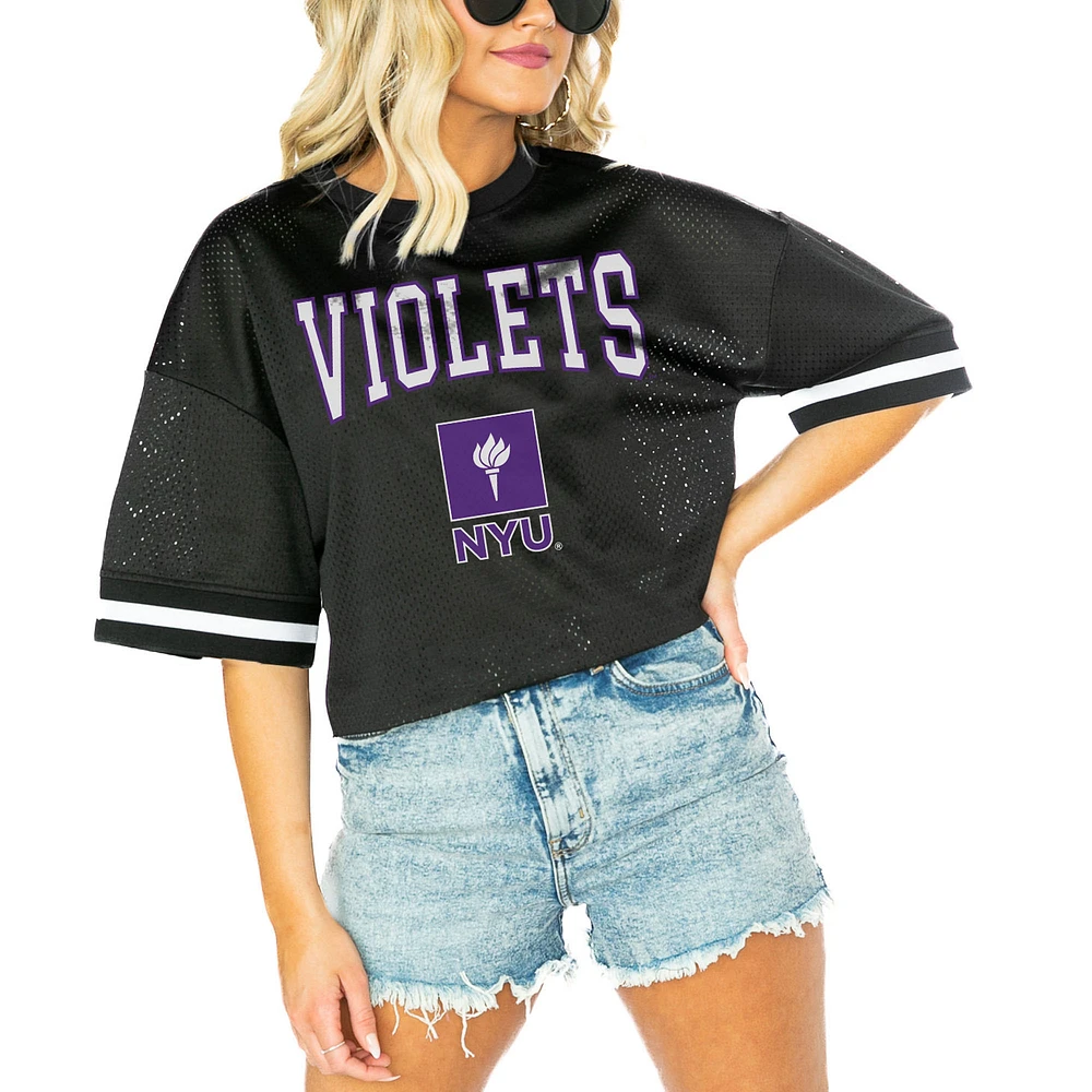 Women's Gameday Couture Black NYU Violets Game Face Fashion Jersey
