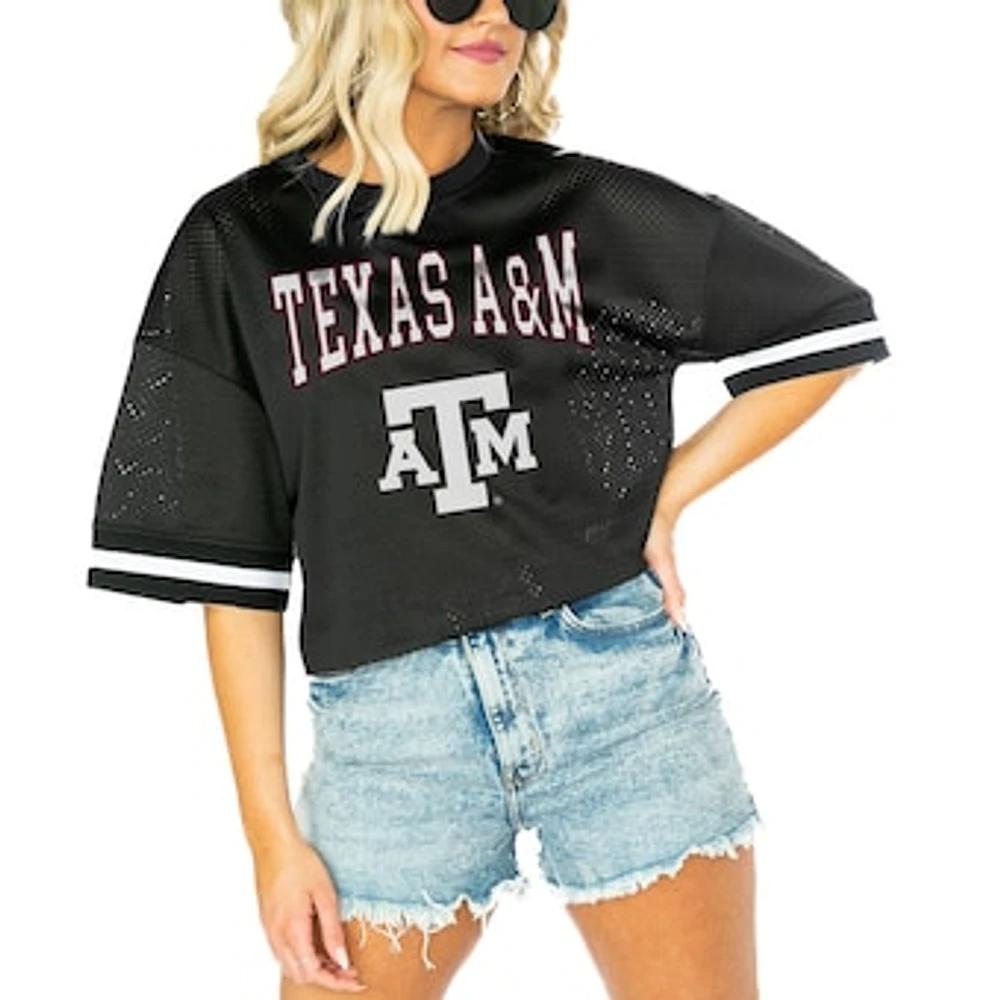 Women's Gameday Couture Black Texas A&M Aggies Game Face Fashion Jersey