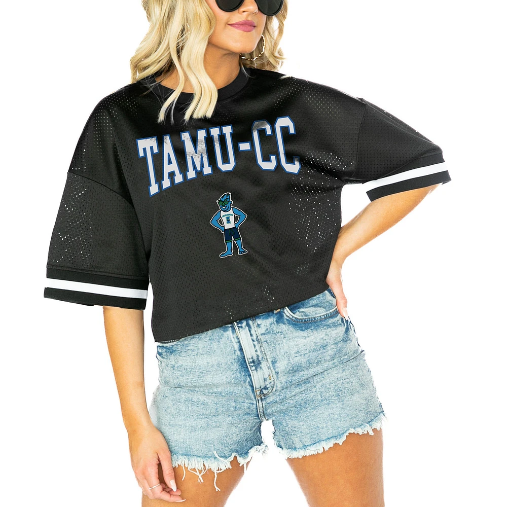 Women's Gameday Couture Black Texas A&M Corpus Christi Islanders Game Face Fashion Jersey