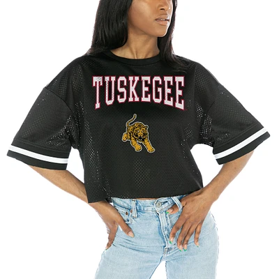 Women's Gameday Couture Black Tuskegee Golden Tigers Game Face Fashion Jersey