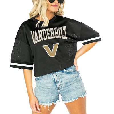 Women's Gameday Couture Black Vanderbilt Commodores Game Face Fashion Jersey