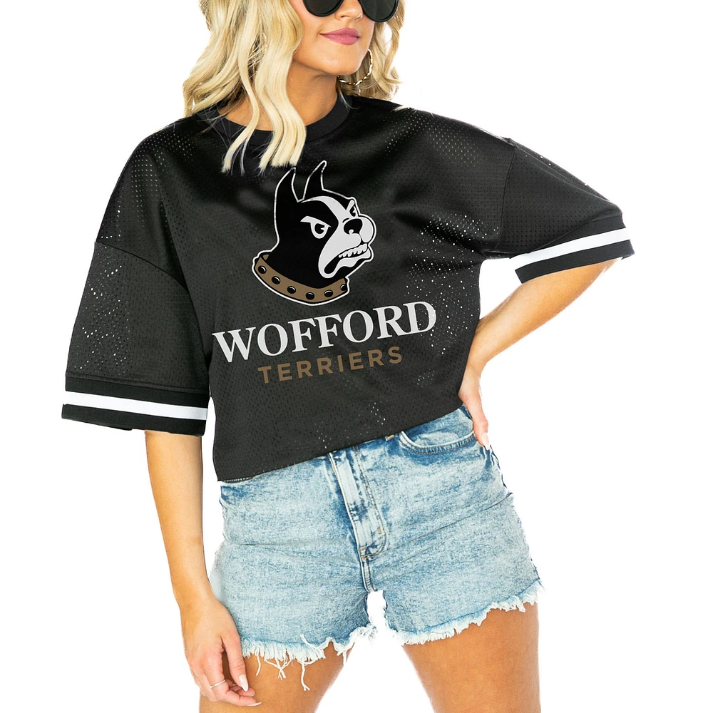 Women's Gameday Couture Black Wofford Terriers Game Face Fashion Jersey