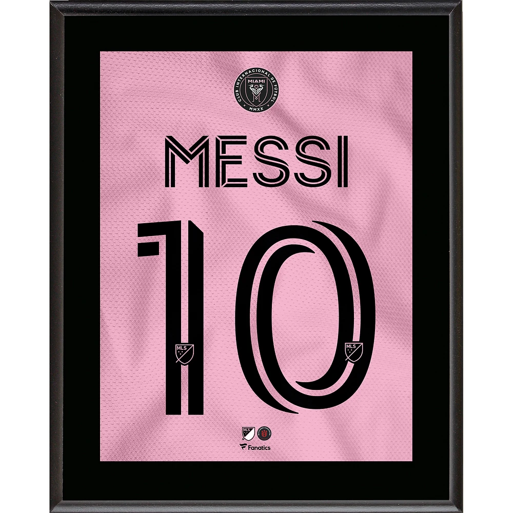 Lionel Messi Inter Miami CF 10.5" x 13" Sublimated Jersey Plaque
