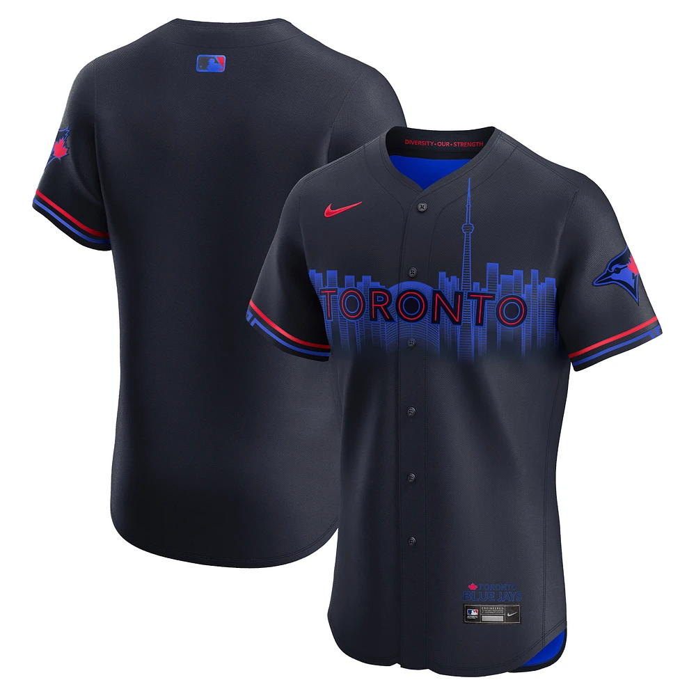 Men's Nike Navy Toronto Blue Jays City Connect Elite Jersey