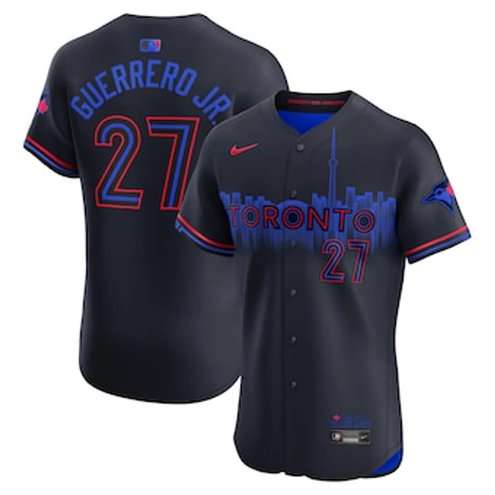 Men's Nike Vladimir Guerrero Jr. Navy Toronto Blue Jays 2024 City Connect Elite Player Jersey