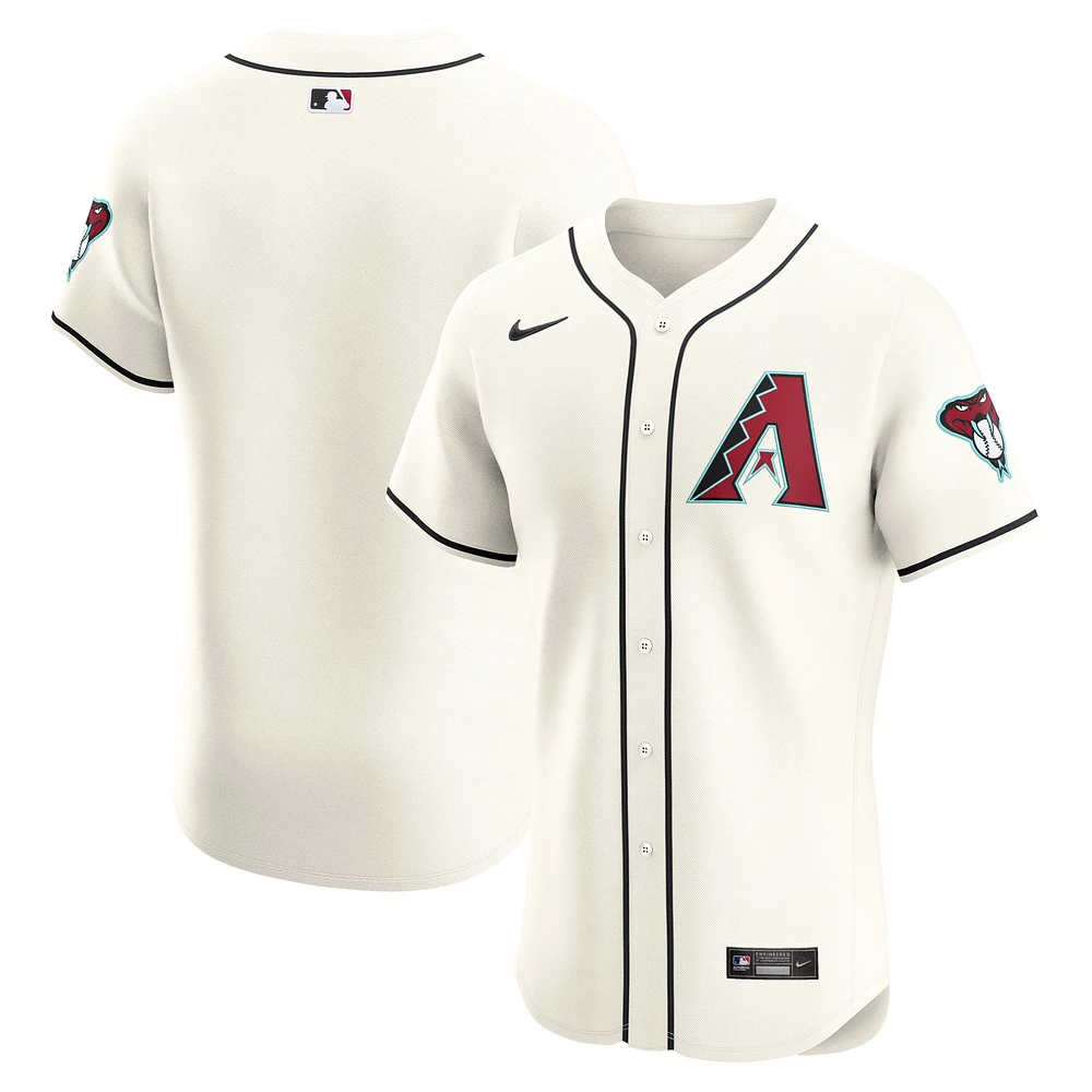 Men's Nike Cream Arizona Diamondbacks Elite Jersey