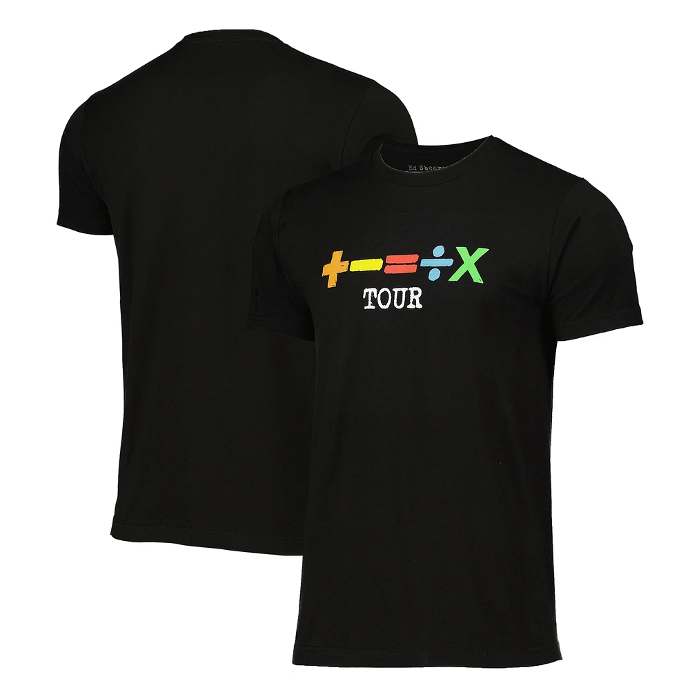 Unisex Black Ed Sheeran The Mathematics Tour T-Shirt