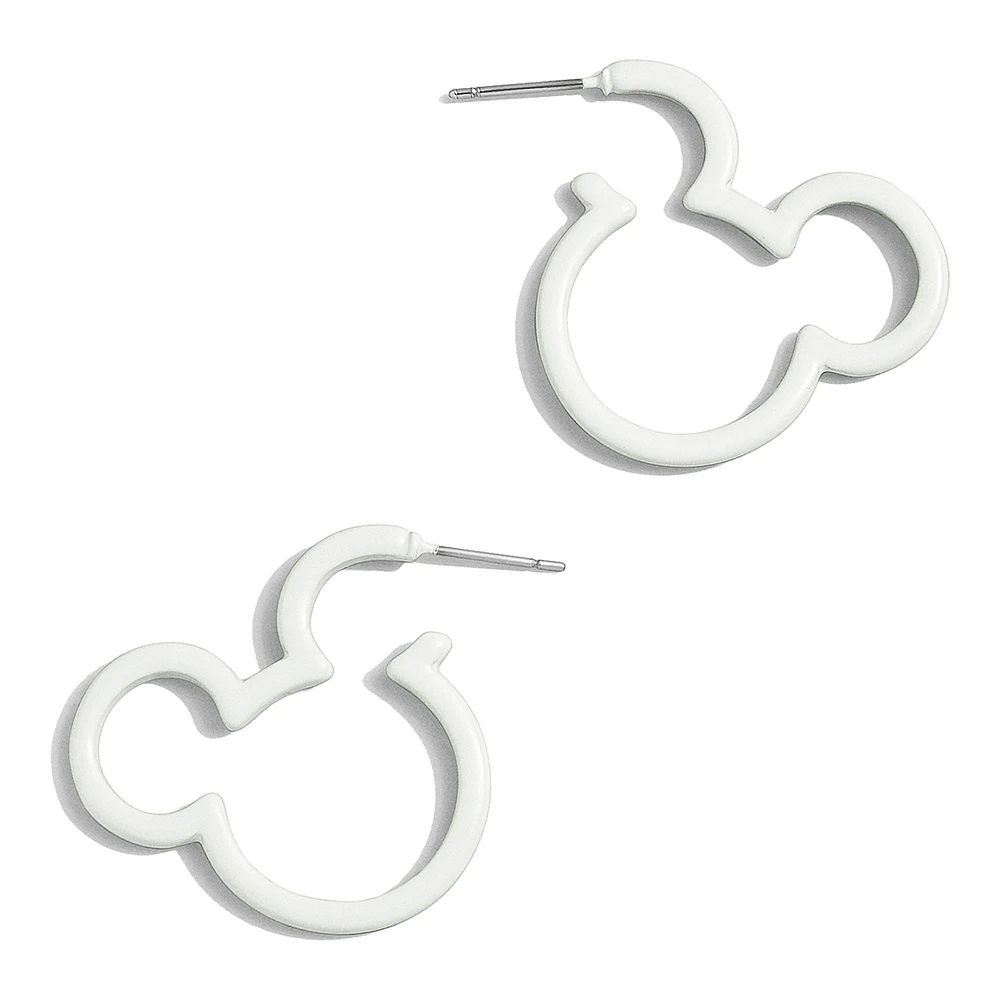 Women's BaubleBar Mickey Mouse Glow-In-The-Dark Hoop Earrings