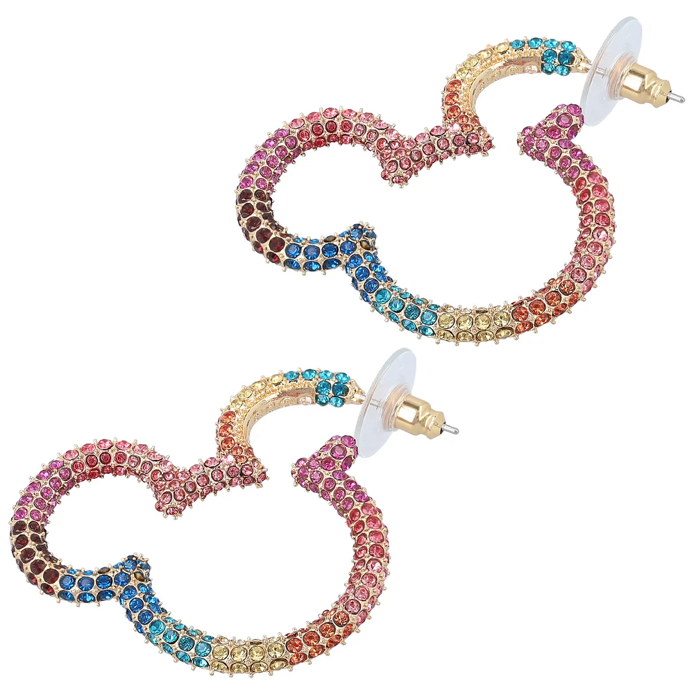 BaubleBar Mickey Mouse Essential Hoop Earrings