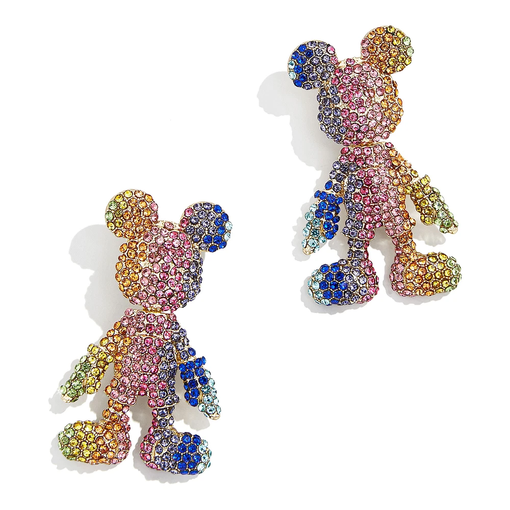 Women's BaubleBar Mickey Mouse Rainbow 3D Earrings