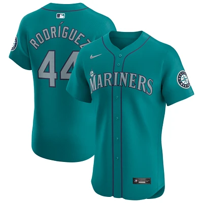 Men's Nike Julio Rodríguez Teal Seattle Mariners Alternate Elite Player Jersey
