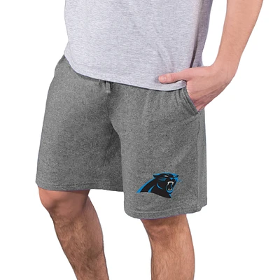 Men's Concepts Sport Charcoal Carolina Panthers Quest Knit Jam Shorts