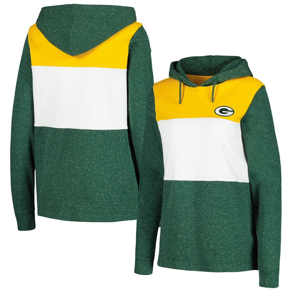 Women's Antigua Green Bay Packers Wicket Pullover Hoodie