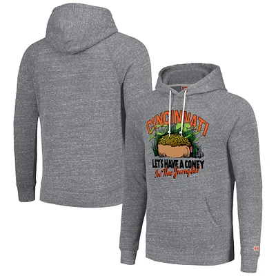 Unisex Homage Gray Cincinnati Bengals NFL x Guy Fieri’s Flavortown Tri-Blend Pullover Hoodie