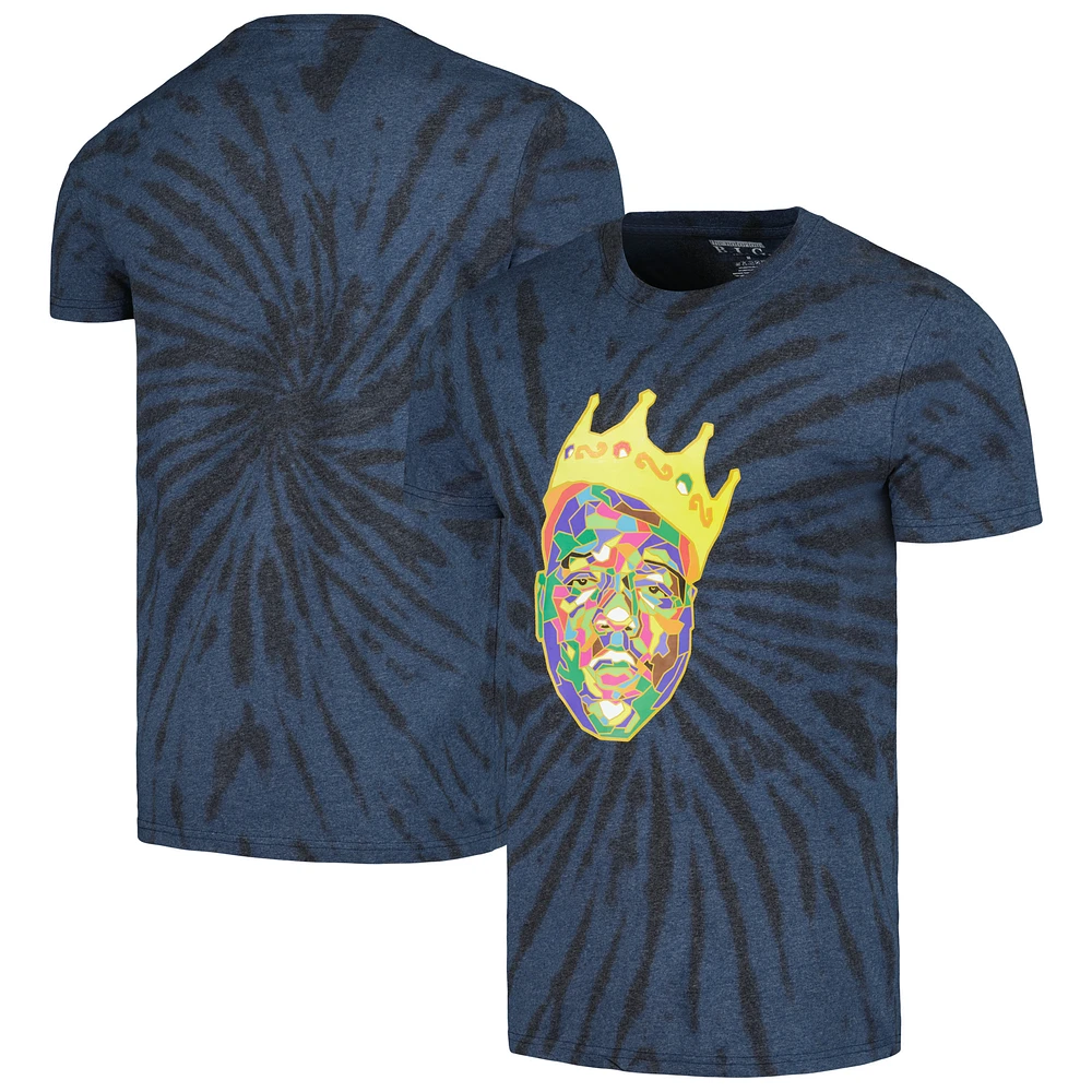 Unisex Blue Notorious B.I.G. Crown Dip-Dye T-Shirt