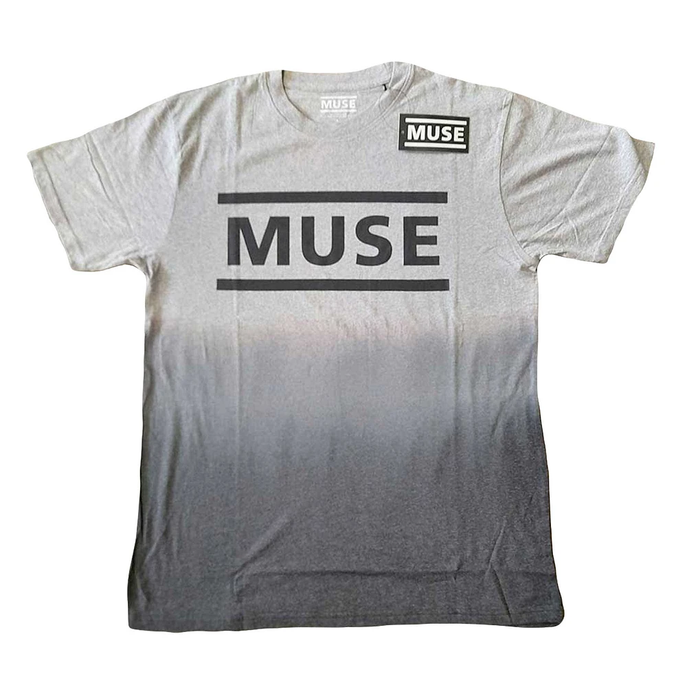 Unisex Heather Gray Muse Logo Dip-Dye T-Shirt