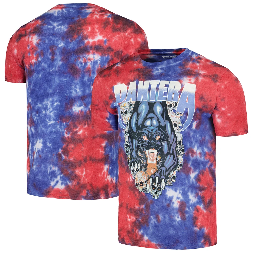 Unisex Blue Pantera Panther Dip-Dye T-Shirt