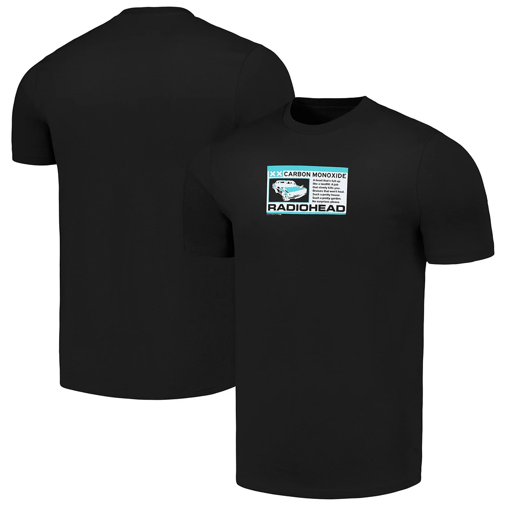Unisex Black Radiohead Carbon Patch T-Shirt