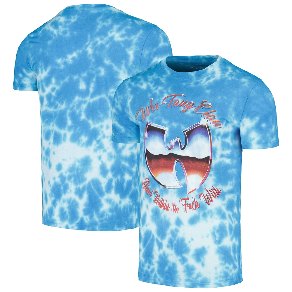 Unisex Blue Wu-Tang Ain't Nuthin' Dip-Dye T-Shirt