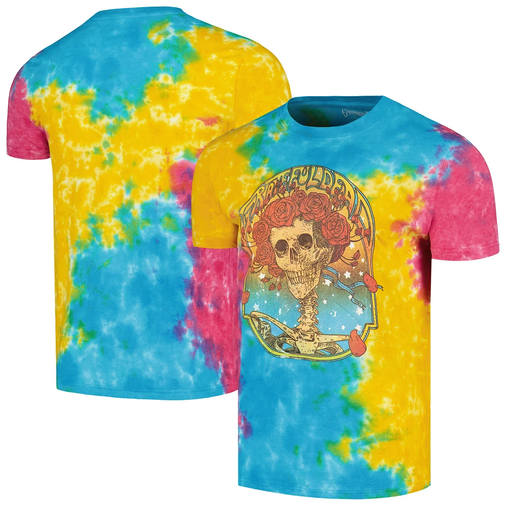 Unisex Yellow The Grateful Dead Bertha Frame Dip-Dye T-Shirt