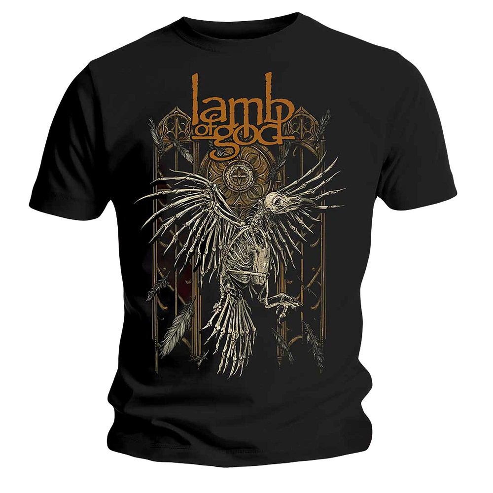 Unisex Black Lamb of God Crow T-Shirt