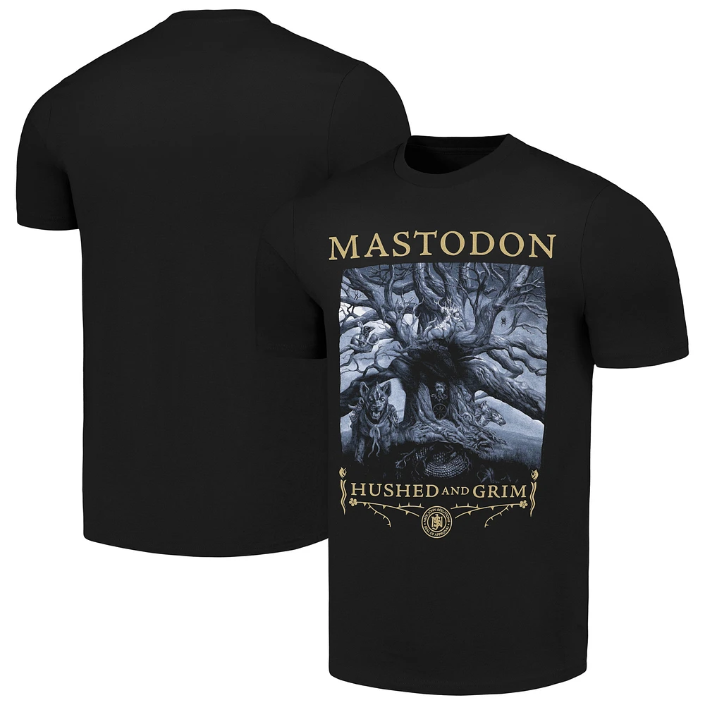 Unisex Black Mastodon Hushed & Grim Cover T-Shirt