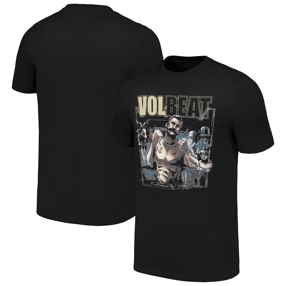 Unisex Black Volbeat Seal The Deal Cover T-Shirt
