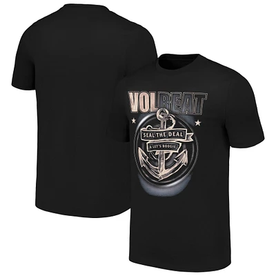 Unisex  Black Volbeat Anchor T-Shirt