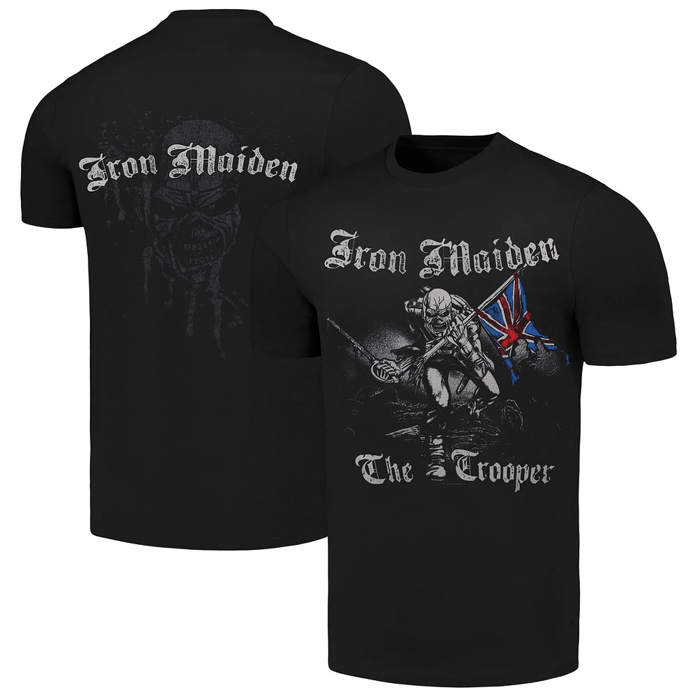 Unisex Black Iron Maiden Sketched Trooper T-Shirt