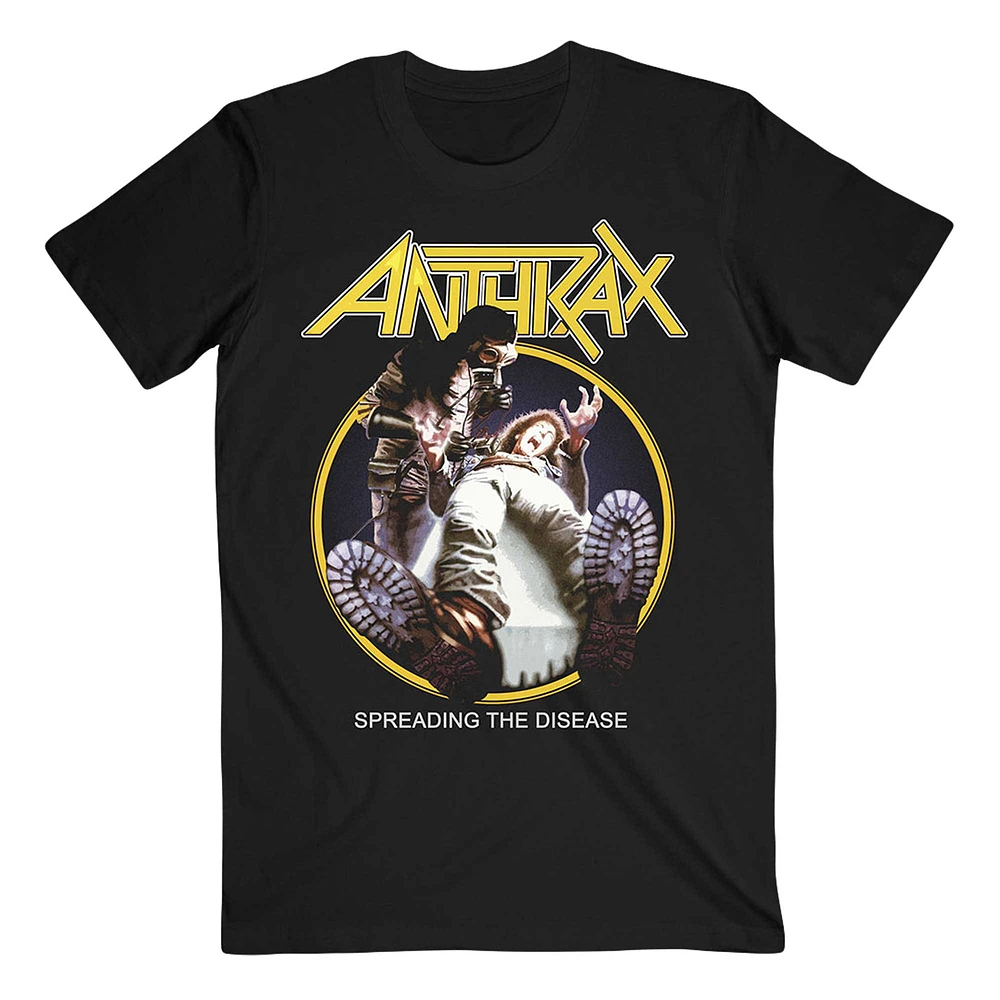 Unisex Black Anthrax Spreading The Disease Tracklist T-Shirt