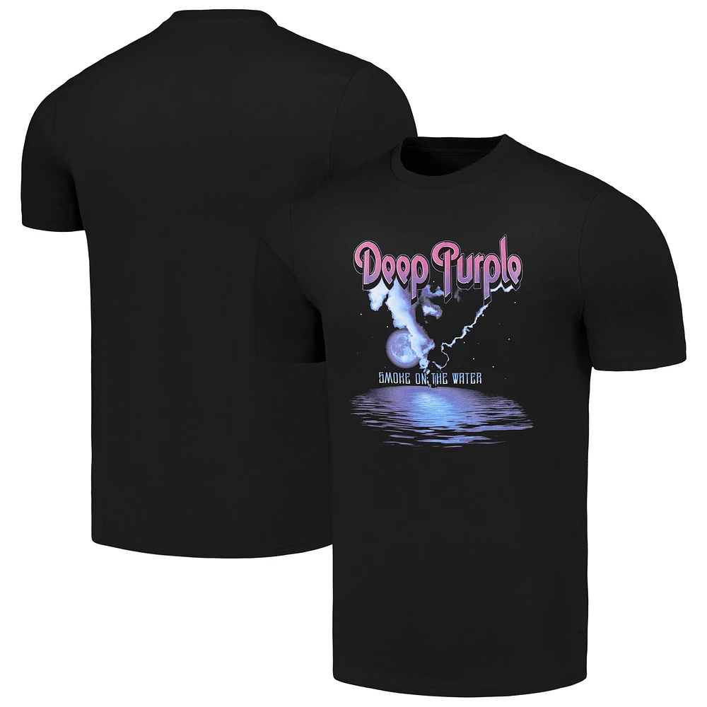 Unisex Black Deep Purple Smoke On The Water T-Shirt