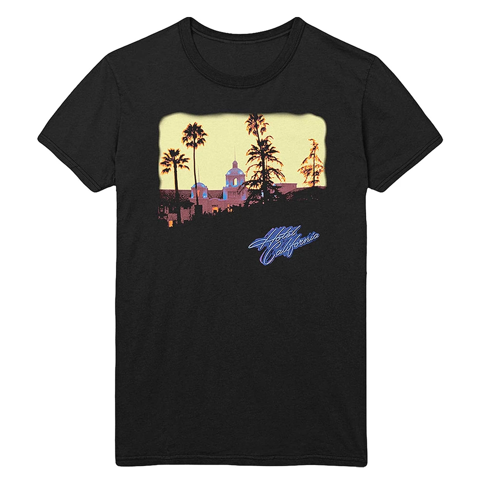 Unisex Black The Eagles Hotel California T-Shirt