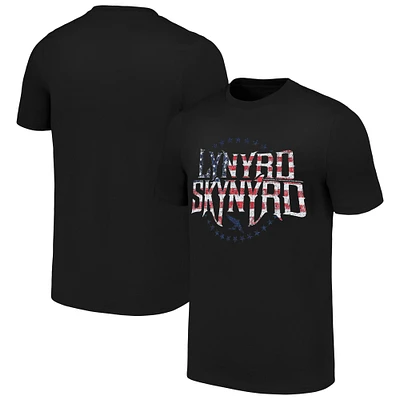 Unisex Black Lynyrd Skynyrd Stars & Stripes T-Shirt