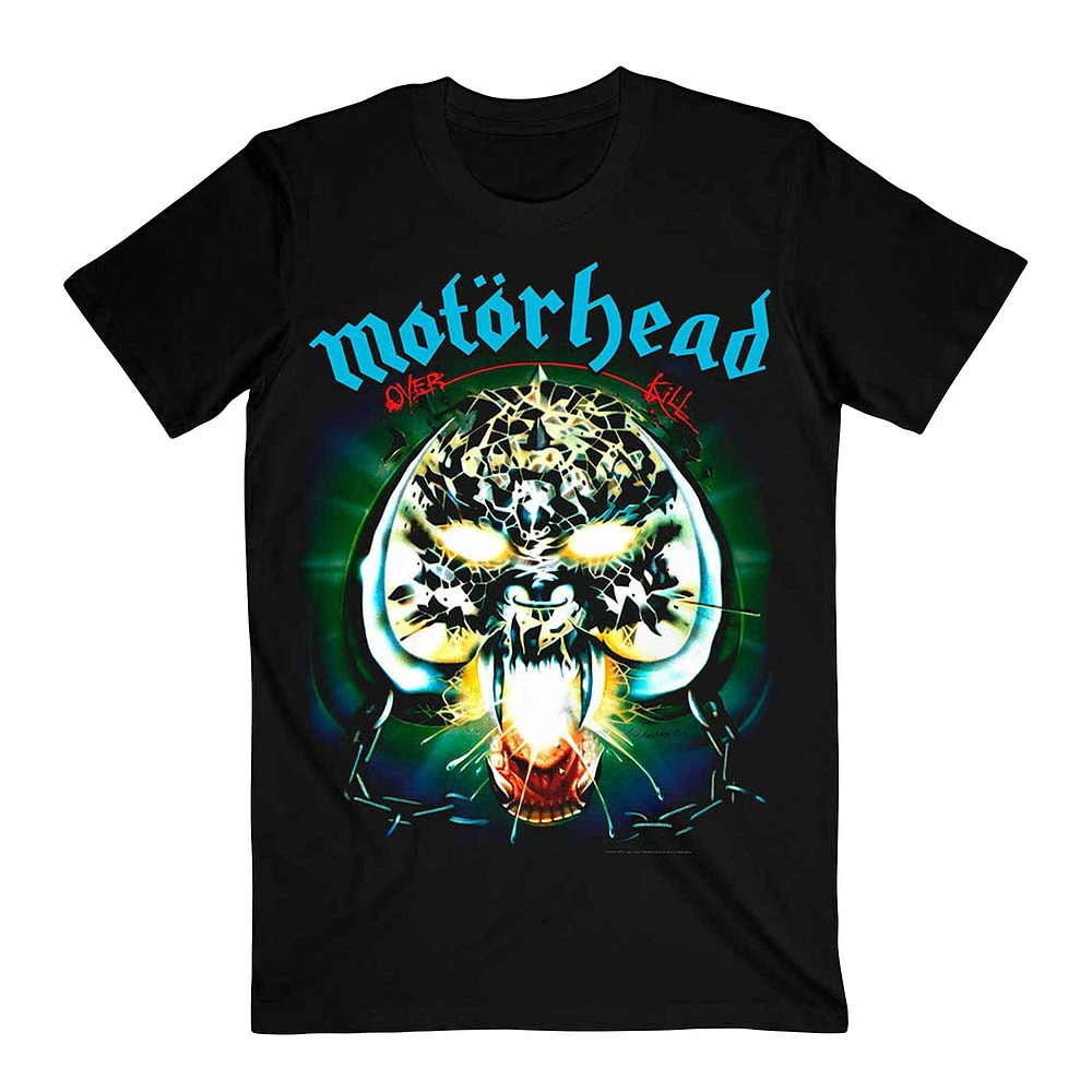 Unisex Black Motorhead Overkill T-Shirt