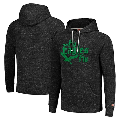 Unisex Homage Charcoal Philadelphia Eagles Hyperlocal Raglan Pullover Hoodie