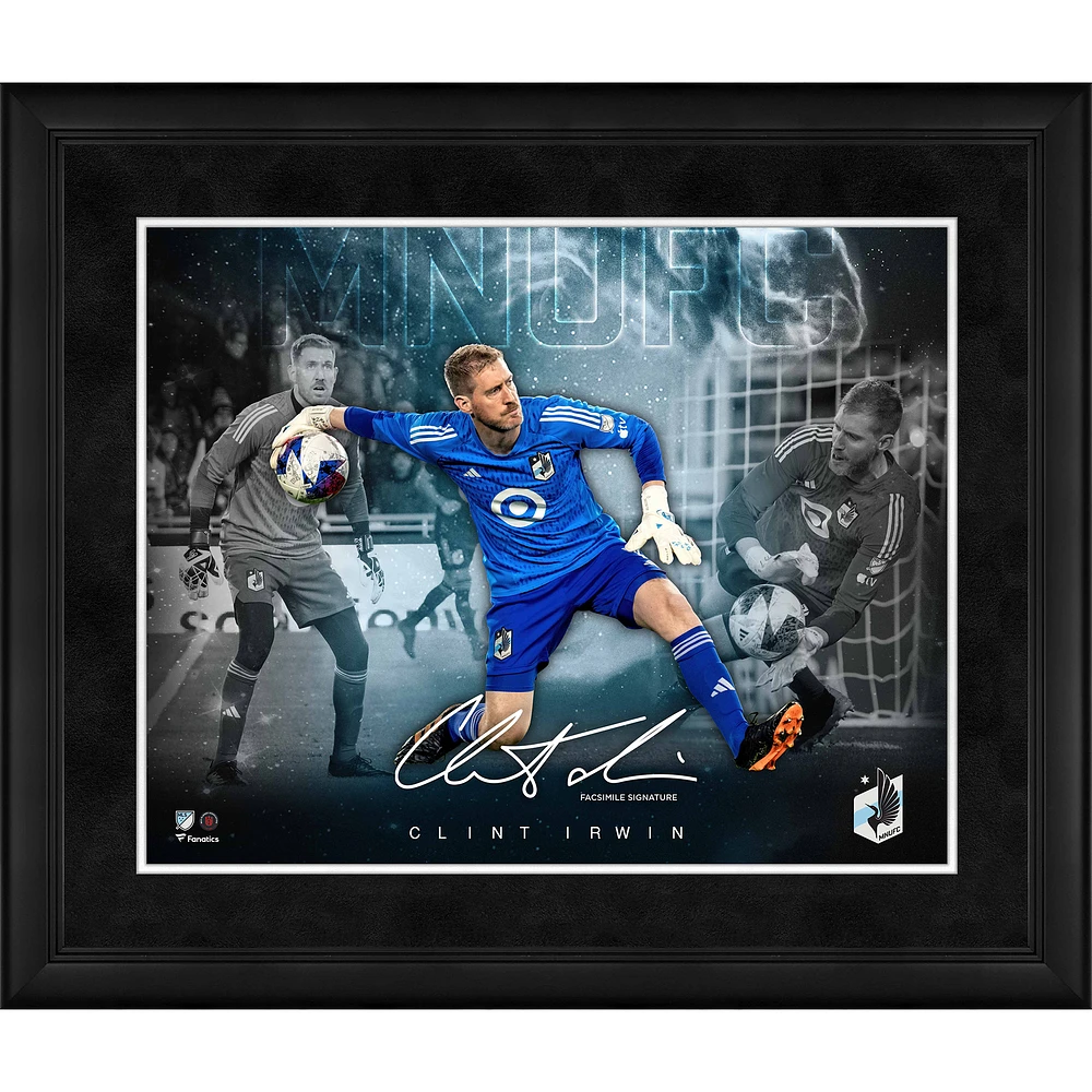 Clint Irwin Minnesota United FC Framed 16" x 20" Stars of the Game Collage - Facsimile Signature