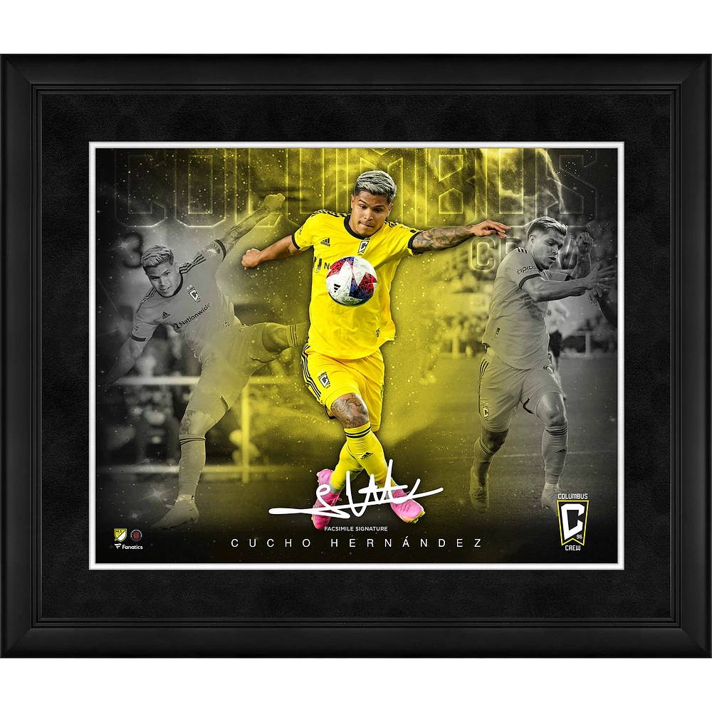 Cucho Hernández Columbus Crew Framed 16" x 20" Stars of the Game Collage - Facsimile Signature