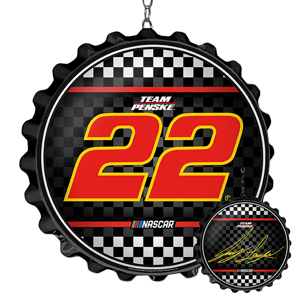 Joey Logano 19" Bottle Cap Wall Art Dangler