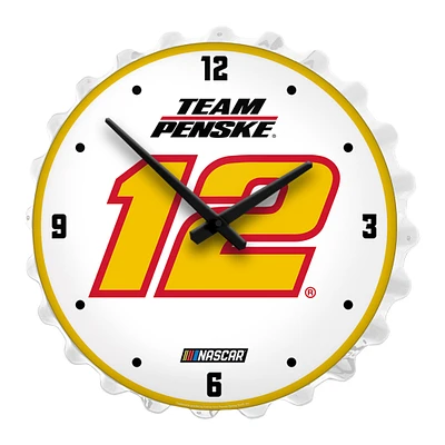 Ryan Blaney 19" Bottle Cap Lighted Wall Clock