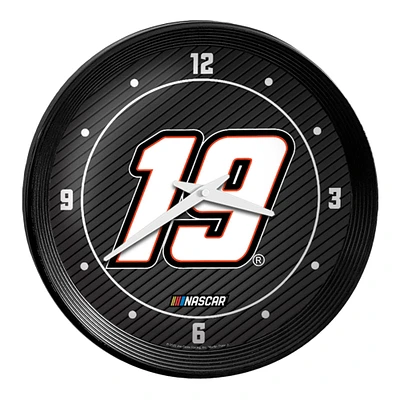 Martin Truex Jr 15" Ribbed Frame Wall Clock
