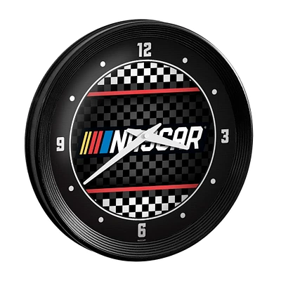 NASCAR 15" Ribbed Frame Wall Clock