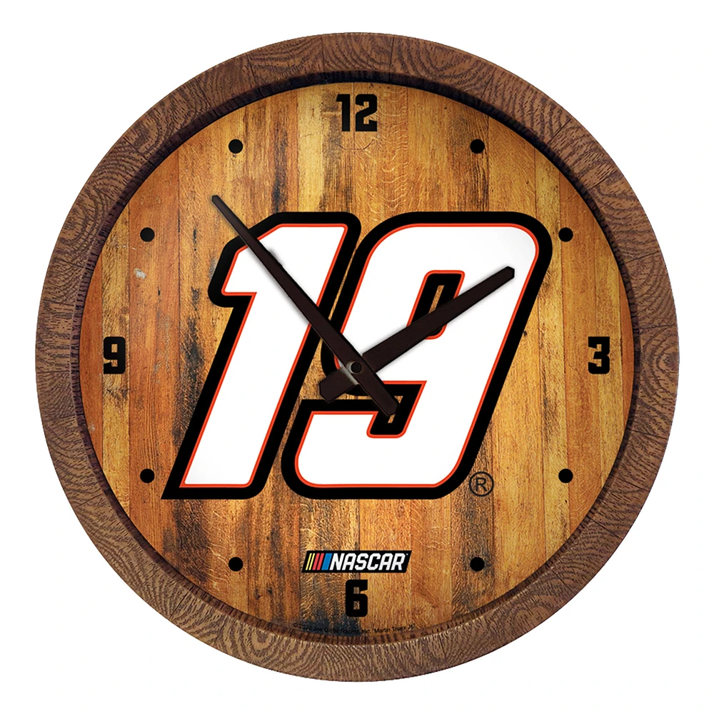Martin Truex Jr 20.25" Barrel Top Wall Clock