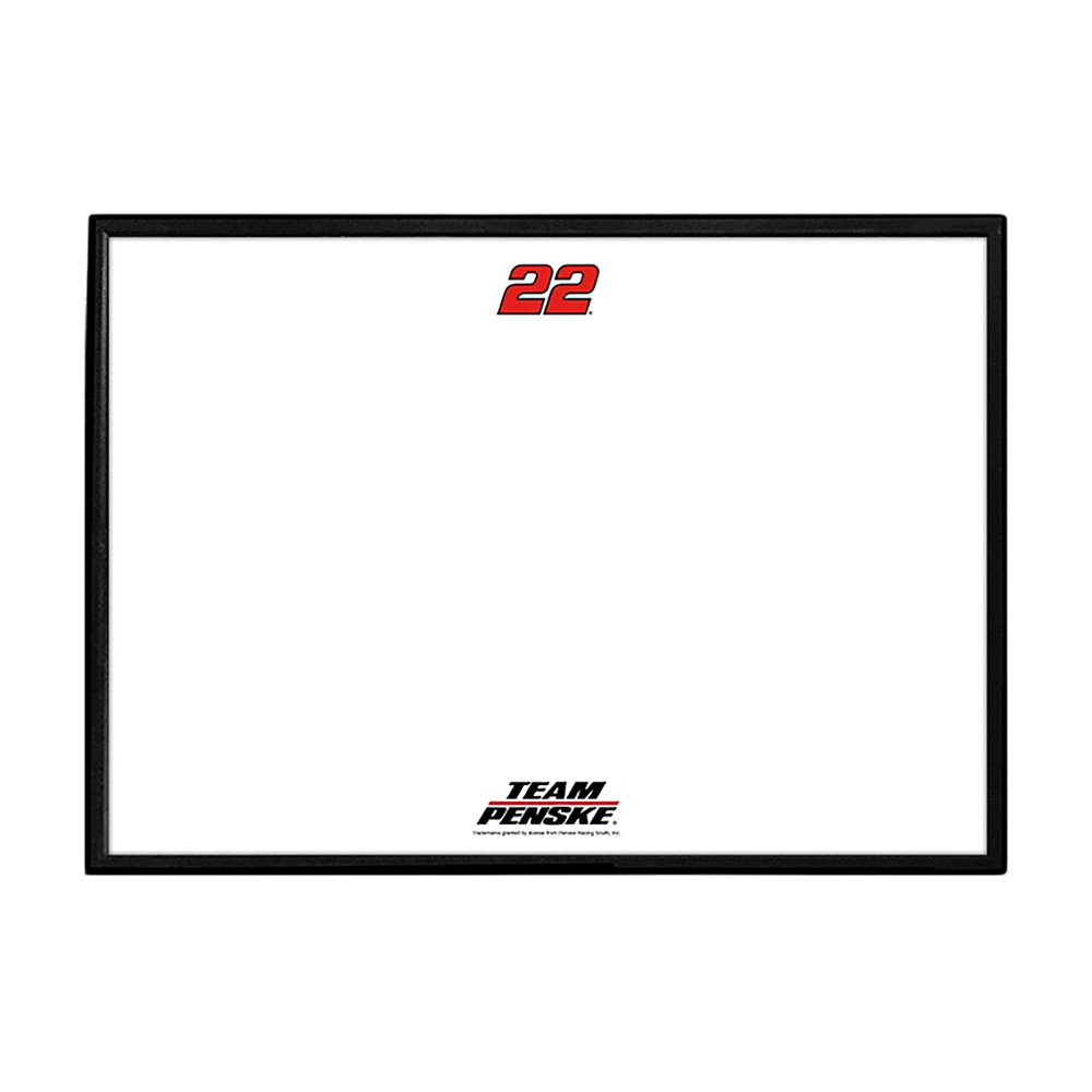 Joey Logano 27" x 19" Framed Dry Erase Board